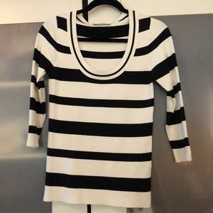 Zara Women’s Scoop Neck Striped Sweater